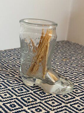 Jim Beam Vtg Shot Glass/toothpick/matches holder | EUC| 3" H x 2.5" | Pre-owned